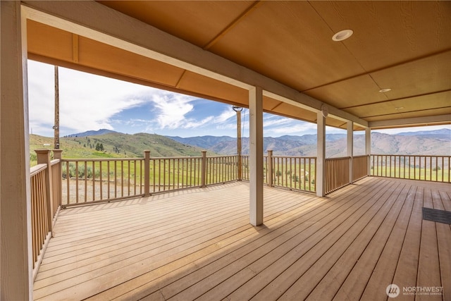 29 Barn Dance Dr, Pateros, WA 98846 - deck featuring a mountain view