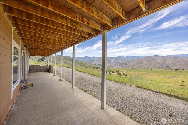 29 Barn Dance Dr, Pateros, WA 98846 - view of patio with a mountain view and a view of rural / pastoral area