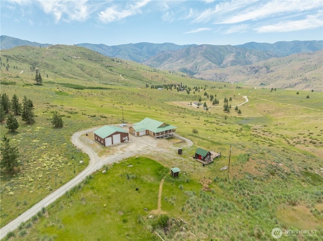29 Barn Dance Dr, Pateros, WA 98846 - aerial view of sparsely populated area featuring a mountainous background