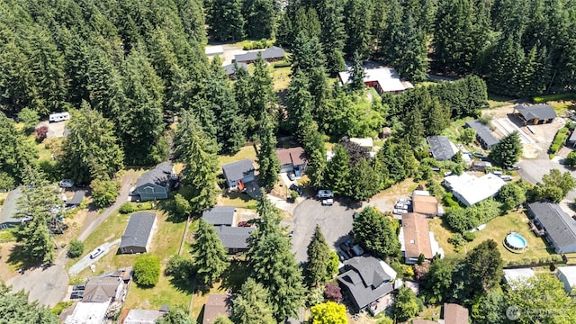 9009 NW 146th St, Gig Harbor, WA 98329 - aerial view of property and surrounding area with nearby suburban area