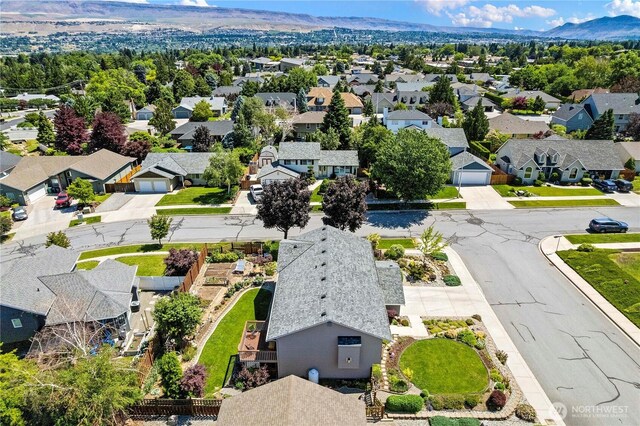 1600 Brandi Ct, Wenatchee, WA 98801 - aerial perspective of suburban area with mountains
