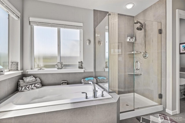 2207 115th Dr SE, Lake Stevens, WA 98258 - bathroom featuring a bath and a stall shower