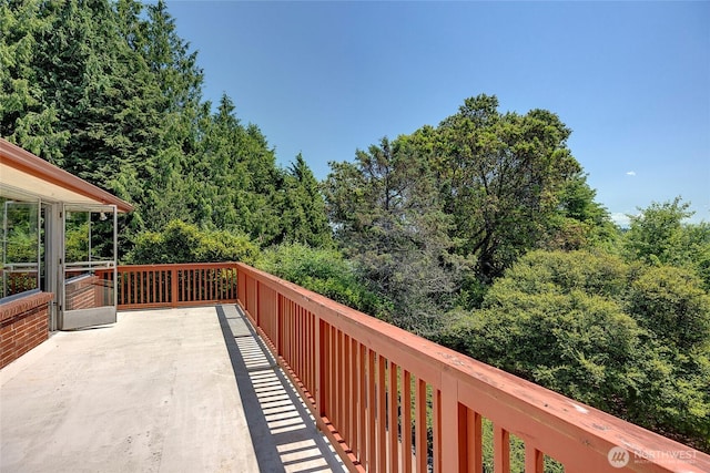 17004 16th Ave SW, Normandy Park, WA 98166 - balcony featuring a wooded view