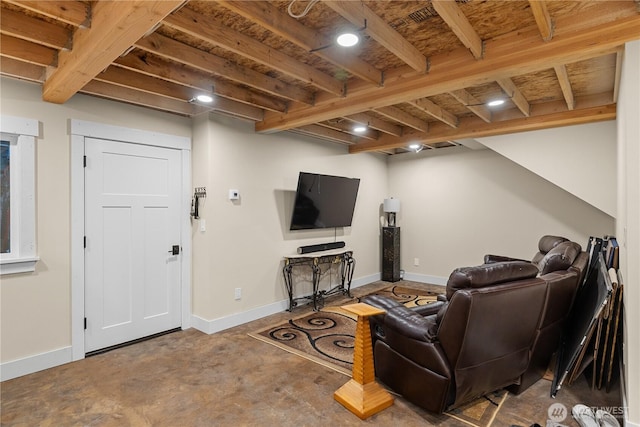 111 Wren Loop SW, Mattawa, WA 99349 - living room featuring concrete floors and baseboards