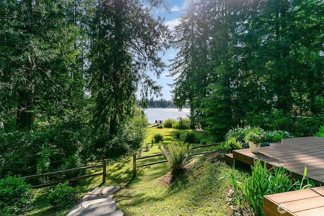 11009E Lake Joy Dr NE, Carnation, WA 98014 - view of yard with a water view
