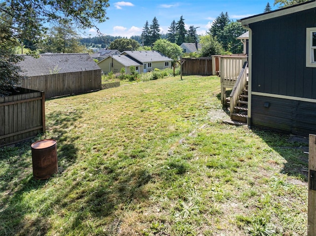 4133 W N St, Bremerton, WA 98312 - view of yard featuring a deck and a residential view