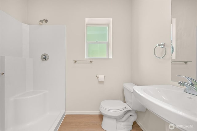 1999 Governor Rd, Bellingham, WA 98229 - full bathroom with a shower and wood finished floors