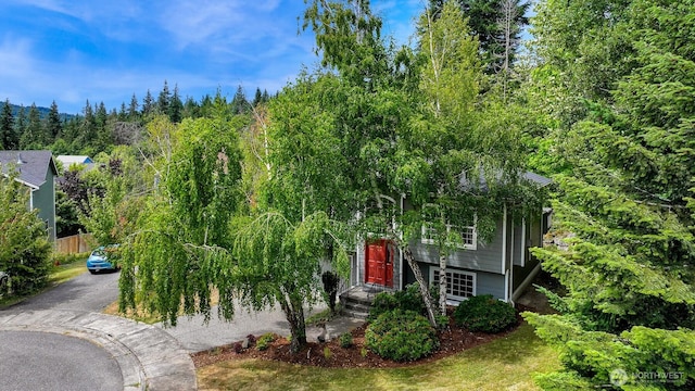 1999 Governor Rd, Bellingham, WA 98229 - view of front of home featuring driveway and a forest view