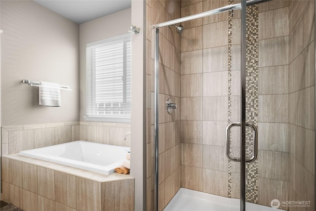 35681 30th Ave S, Federal Way, WA 98003 - bathroom with a garden tub, a shower stall, and plenty of natural light