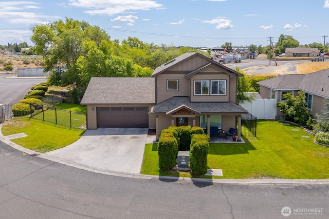 1300 W Marina Dr Unit 1, Moses Lake, WA 98837 - view of front of home with driveway, roof with shingles, a gate, and a garage
