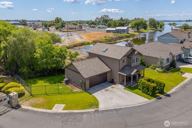 1300 W Marina Dr Unit 1, Moses Lake, WA 98837 - aerial perspective of suburban area featuring a large body of water
