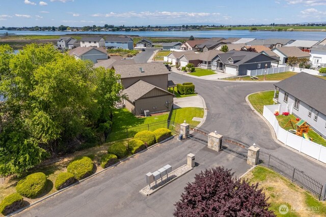 1300 W Marina Dr Unit 1, Moses Lake, WA 98837 - aerial perspective of suburban area with a large body of water