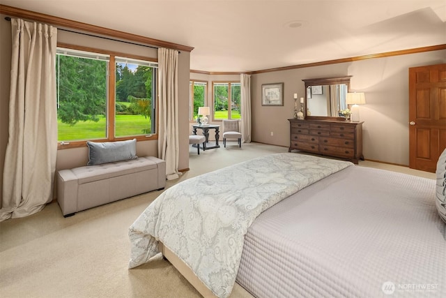 2805 Sahalee Dr E, Sammamish, WA 98074 - carpeted bedroom featuring crown molding