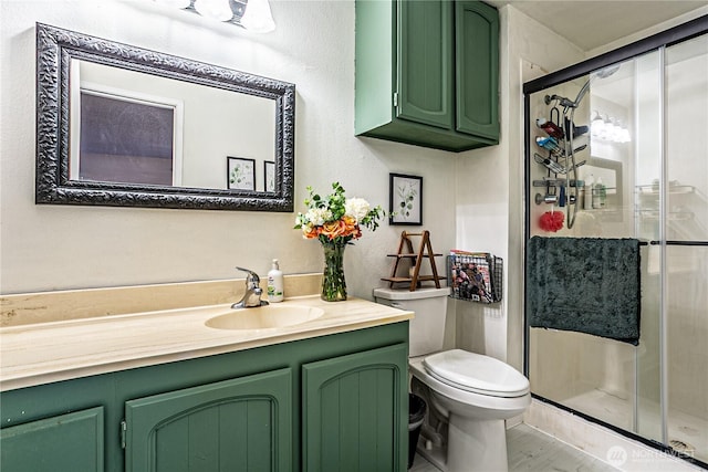 5613 89th Ave W, University Place, WA 98467 - bathroom with vanity, toilet, and a stall shower