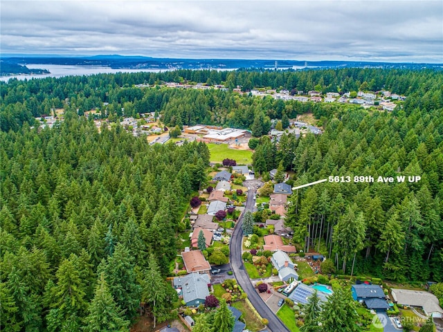 5613 89th Ave W, University Place, WA 98467 - aerial overview of property's location featuring a forest