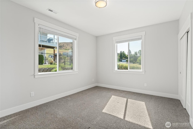 200 Pinnacle Pl, Chelan, WA 98816 - unfurnished bedroom featuring multiple windows, carpet, baseboards, and a closet