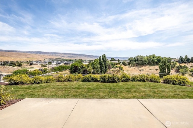 580 Canyon Dr, East Wenatchee, WA 98802 - view of green lawn featuring a patio