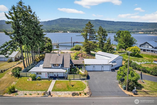 10 E Sunny Sands Rd, Cathlamet, WA 98612 - view of subject property featuring a water and mountain view