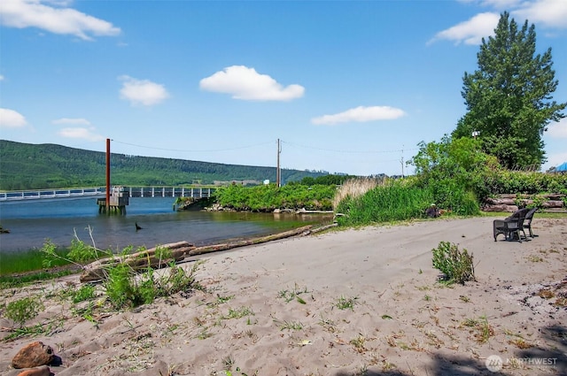 10 E Sunny Sands Rd, Cathlamet, WA 98612 - water view with a mountain backdrop