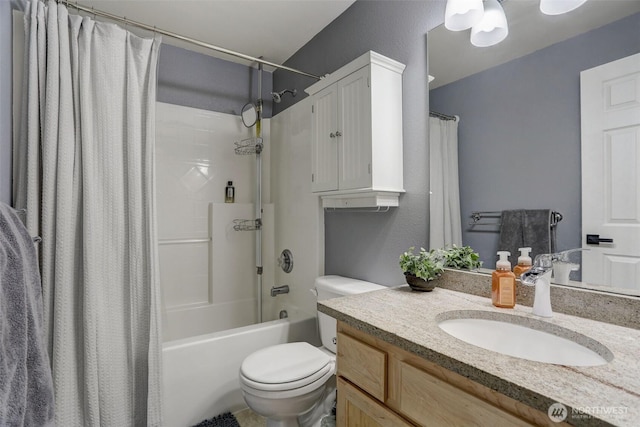 22506 SE 277th Pl, Maple Valley, WA 98038 - bathroom with toilet, vanity, and shower / tub combo