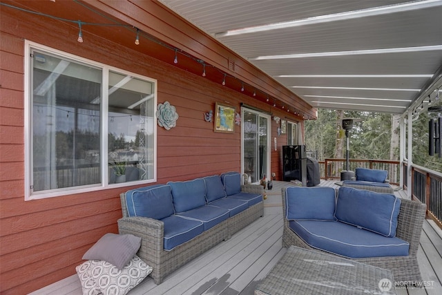 22506 SE 277th Pl, Maple Valley, WA 98038 - wooden terrace with outdoor lounge area