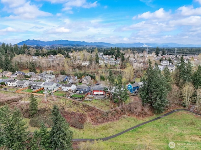 22506 SE 277th Pl, Maple Valley, WA 98038 - aerial view of residential area featuring a mountainous background