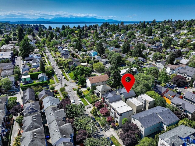 2648 NW 57th St Unit A, Seattle, WA 98107 - aerial view of residential area with mountains