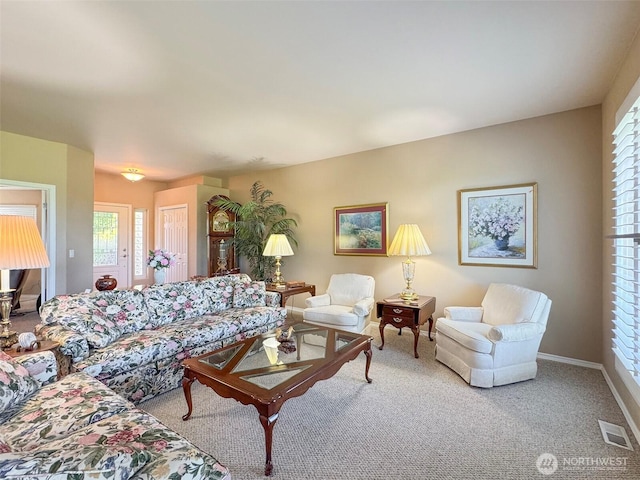 40 Cascadia Loop, Sequim, WA 98382 - carpeted living area with baseboards
