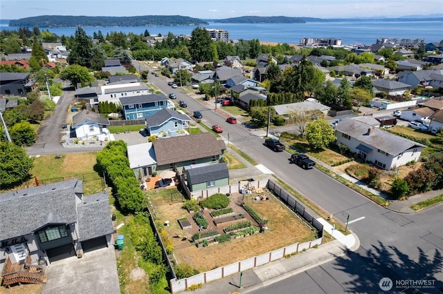 4908 N Winnifred, Ruston, WA 98407 - aerial perspective of suburban area featuring a large body of water
