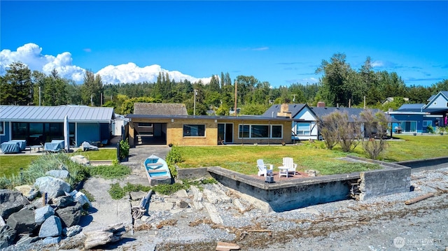 1811 Edwards Dr, Point Roberts, WA 98281 - ranch-style home with brick siding and a front yard