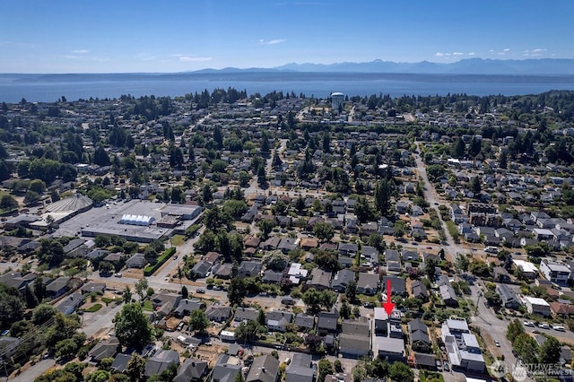 3240 32nd Ave W Unit B, Seattle, WA 98199 - aerial view of property and surrounding area with a water and mountain view and nearby suburban area
