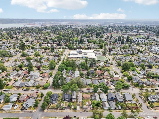 1022 N Anderson St, Tacoma, WA 98406 - aerial view of property's location featuring nearby suburban area and a large body of water