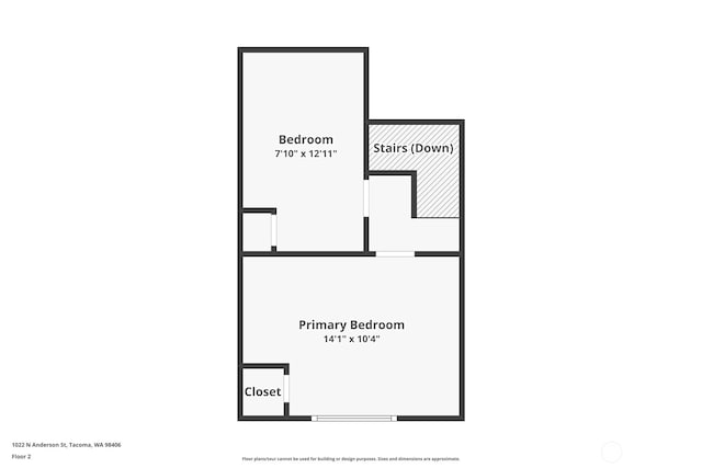 1022 N Anderson St, Tacoma, WA 98406 - view of home floor plan