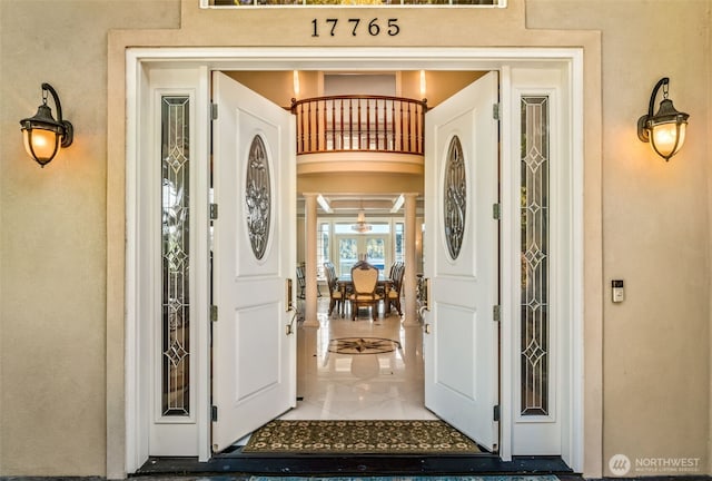 17765 Beach Dr NE, Lake Forest Park, WA 98155 - view of exterior entry featuring a balcony