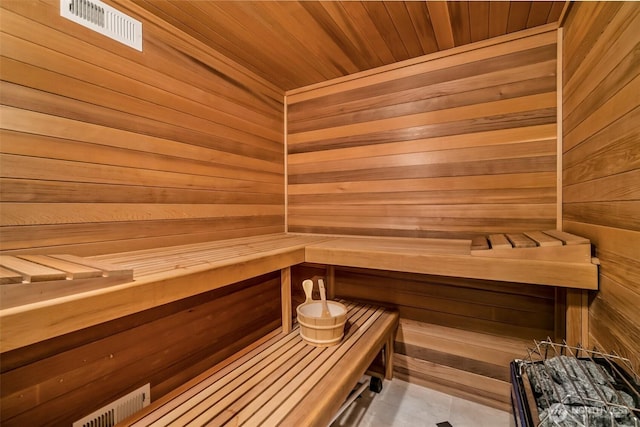 17765 Beach Dr NE, Lake Forest Park, WA 98155 - sauna featuring wooden walls