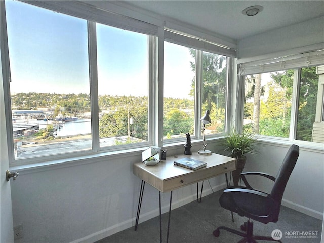 3814 11th Ave W Apt 23, Seattle, WA 98119 - home office featuring baseboards