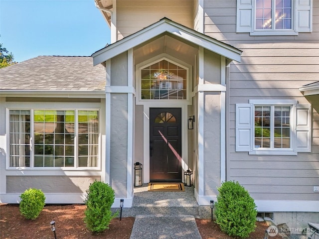 26820 NE 163rd St, Duvall, WA 98019 - entrance to property with a shingled roof