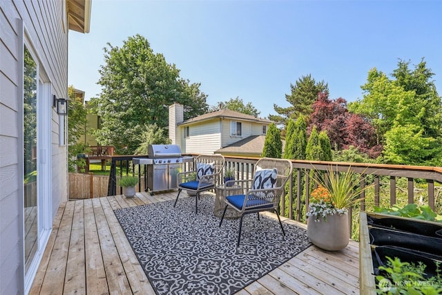 26820 NE 163rd St, Duvall, WA 98019 - wooden terrace with a grill
