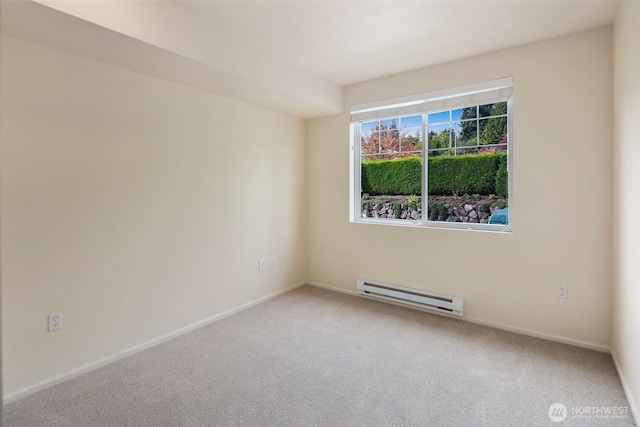 2220 132nd Ave SE Unit A220, Bellevue, WA 98005 - carpeted spare room with baseboard heating and baseboards