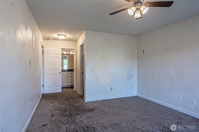 20007 17th Ave E, Spanaway, WA 98387 - carpeted spare room with baseboards and a ceiling fan