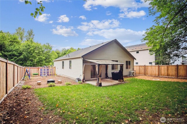 4305 23rd Ct NE, Olympia, WA 98516 - back of house with a patio area and cooling unit