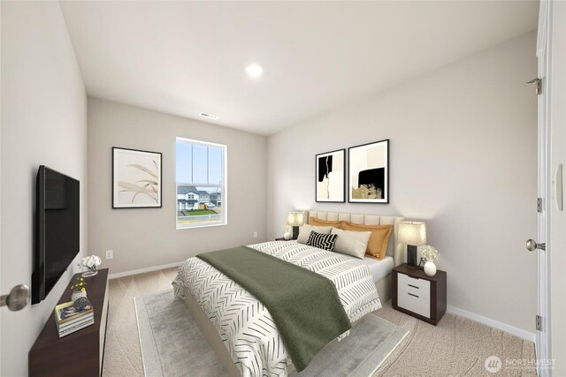 14830 203rd Ave E Unit 684, Bonney Lake, WA 98391 - carpeted bedroom with baseboards and recessed lighting