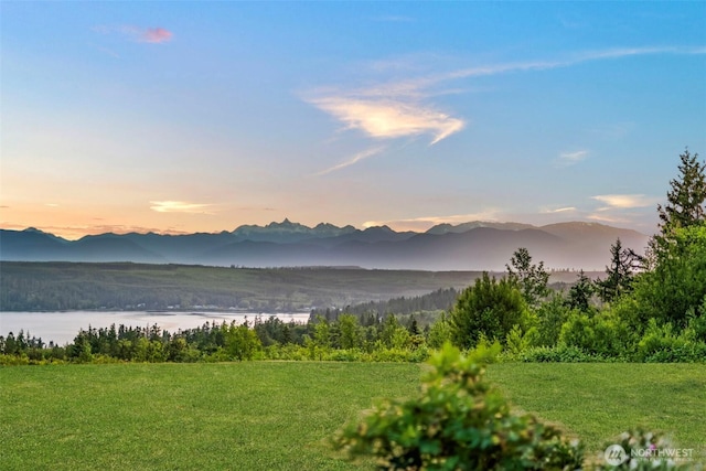 40 Garten Rd, Port Ludlow, WA 98365 - view of mountain backdrop with a nearby body of water