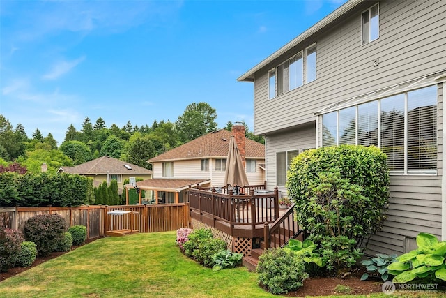 4624 SW 329th Way, Federal Way, WA 98023 - rear view of property with a wooden deck