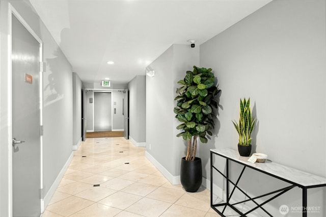 6970 California Ave SW Unit B304, Seattle, WA 98136 - hall with light tile patterned flooring and recessed lighting