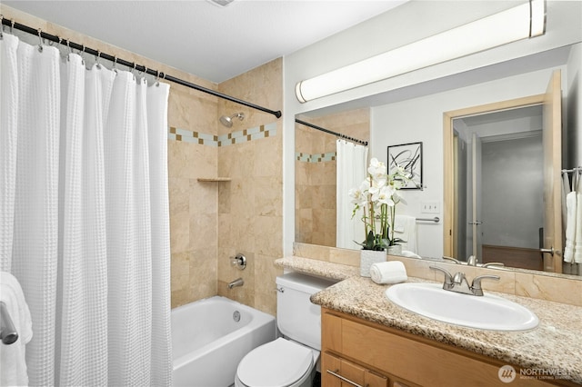 6970 California Ave SW Unit B304, Seattle, WA 98136 - bathroom with vanity and shower / bathtub combination with curtain