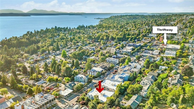 6970 California Ave SW Unit B304, Seattle, WA 98136 - aerial view of property and surrounding area with a nearby body of water