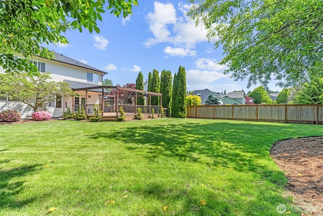 27701 NE 145th Pl, Duvall, WA 98019 - fenced backyard with a wooden deck