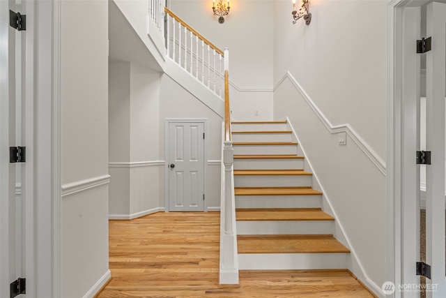 27701 NE 145th Pl, Duvall, WA 98019 - stairs with wood finished floors and baseboards