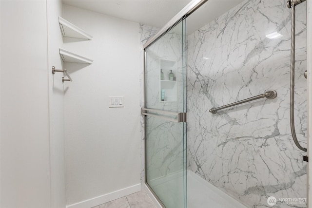 130 SW 116th St Unit F32, Seattle, WA 98146 - full bathroom featuring a marble finish shower and baseboards